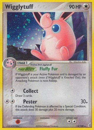 Wigglytuff 013  - Holofoil Crystal Guardians - Holo Rare