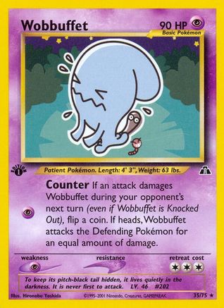 Wobbuffet (35) 035/75  - Unlimited Neo Discovery - Rare