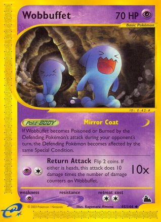 Wobbuffet  - Reverse Holofoil Skyridge - Uncommon