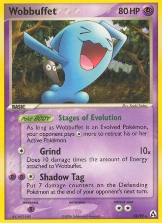 Wobbuffet  - Reverse Holofoil Legend Maker - Rare