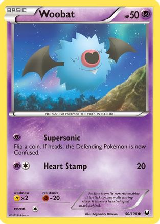 Woobat  - Reverse Holofoil Dark Explorers - Common