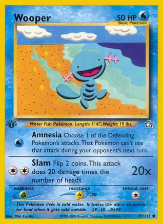 Wooper 082  - Unlimited Neo Genesis - Common