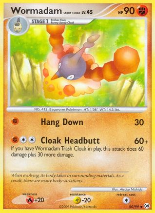 Wormadam Sandy Cloak 050  - Reverse Holofoil Arceus - Uncommon