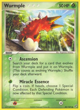 Wurmple  - Reverse Holofoil Deoxys - Common