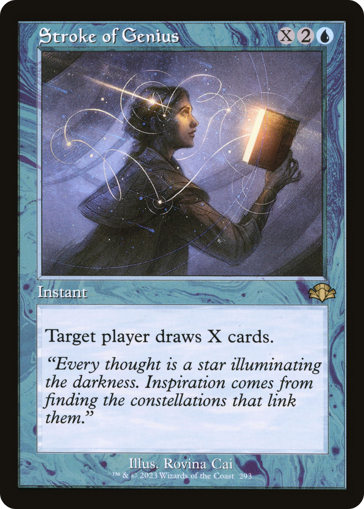 Stroke of Genius (Retro Frame) (DMR-293) - Dominaria Remastered