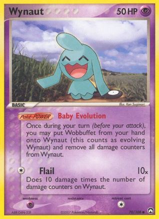 Wynaut 070  - Reverse Holofoil Power Keepers - Common