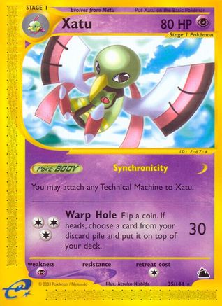 Xatu (35)  - Reverse Holofoil Skyridge - Rare