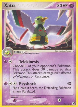 Xatu  - Reverse Holofoil Unseen Forces - Uncommon