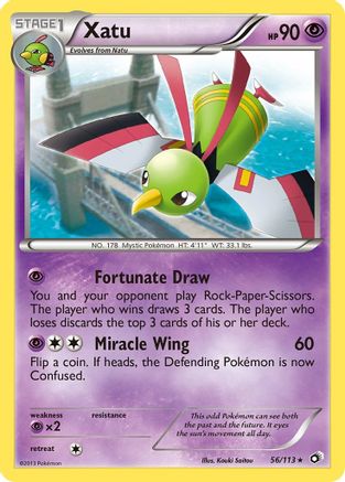 Xatu  - Reverse Holofoil Legendary Treasures - Rare
