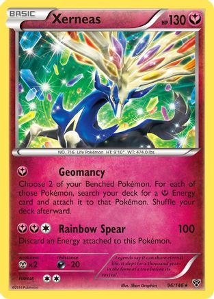 Xerneas 096  - Reverse Holofoil XY Base Set - Rare