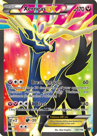 Xerneas EX (146 Full Art)  - Holofoil XY Base Set - Ultra Rare