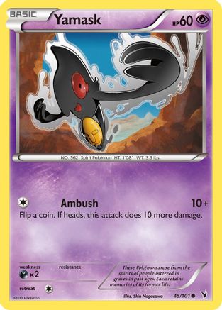 Yamask (45)  - Reverse Holofoil Noble Victories - Common