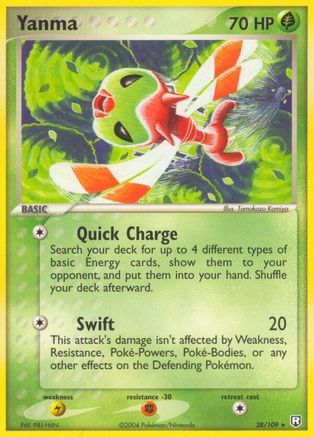 Yanma  - Reverse Holofoil Team Rocket Returns - Rare