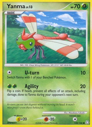 Yanma  - Reverse Holofoil Legends Awakened - Common