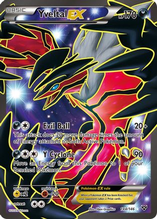 Yveltal EX (144 Full Art)  - Holofoil XY Base Set - Ultra Rare