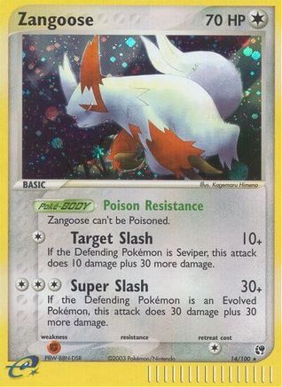 Zangoose  - Holofoil Sandstorm - Holo Rare