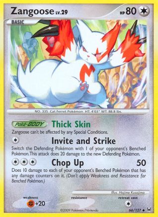Zangoose  - Reverse Holofoil Platinum - Uncommon