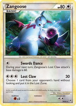 Zangoose  Call of Legends - Rare