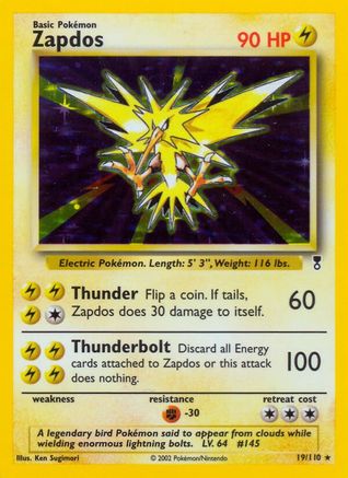 Zapdos  - Holofoil Legendary Collection - Holo Rare