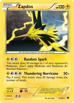 Zapdos 041  - Holofoil Next Destinies - Holo Rare