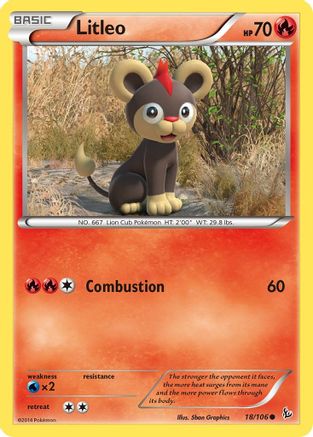 Litleo (18) 018  XY  Flashfire - Common