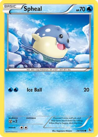 Spheal 024  XY  Flashfire - Common