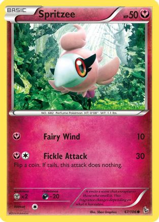 Spritzee 067  - Reverse Holofoil XY  Flashfire - Common
