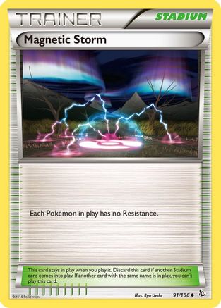 Magnetic Storm 091  - Reverse Holofoil XY  Flashfire - Uncommon