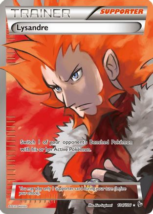 Lysandre (104 Full Art) 104  - Holofoil XY  Flashfire - Ultra Rare
