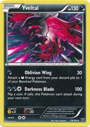 Yveltal - 78/146 (Cracked Ice Holo)/146  - Holofoil Deck Exclusives - Holo Rare