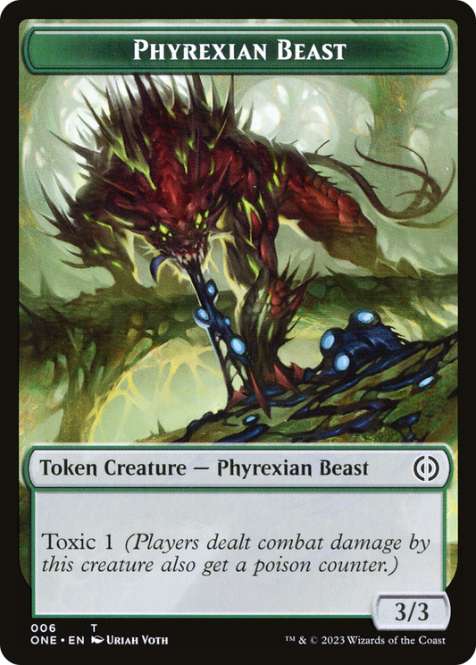 Phyrexian Beast (TONE-006) - Phyrexia: All Will Be One Tokens Foil