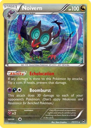 Noivern 077  - Holofoil XY  Furious Fists - Holo Rare