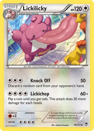 Lickilicky 079  - Reverse Holofoil XY  Furious Fists - Uncommon