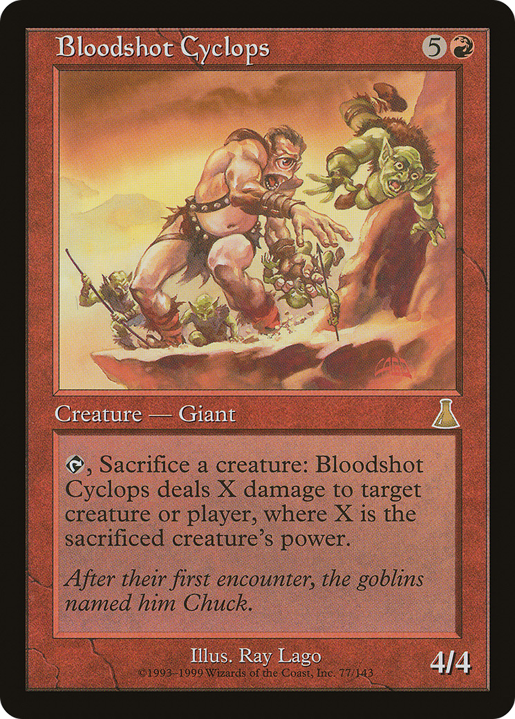 Bloodshot Cyclops (UDS-077) - Urza's Destiny Foil
