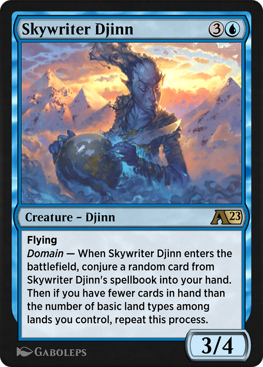 Skywriter Djinn (YDMU-005) - Alchemy: Dominaria