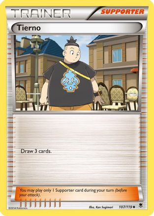 Tierno  - Reverse Holofoil XY  Phantom Forces - Uncommon