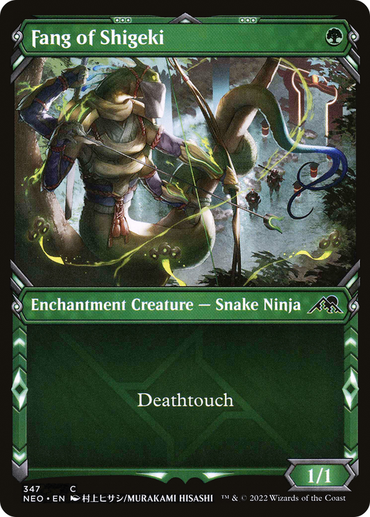 Fang of Shigeki (NEO-347) - Kamigawa: Neon Dynasty: (Showcase) Foil