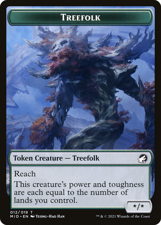 Treefolk (TMID-012) - Innistrad: Midnight Hunt Tokens