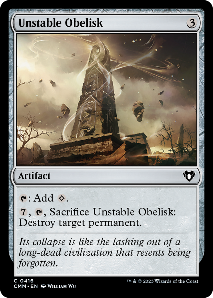 Unstable Obelisk [Commander Masters]