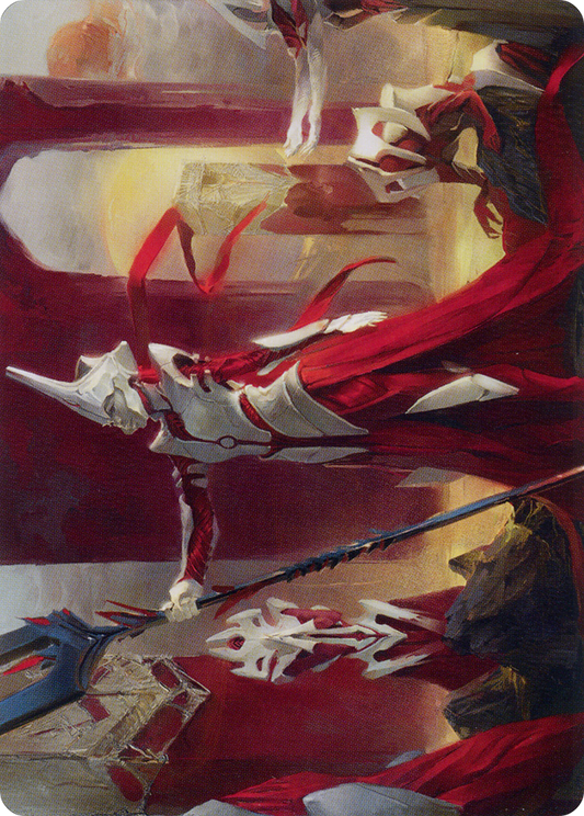 Porcelain Zealot // Porcelain Zealot (AONE-008) - Phyrexia: All Will Be One Art Series (Borderless) Foil