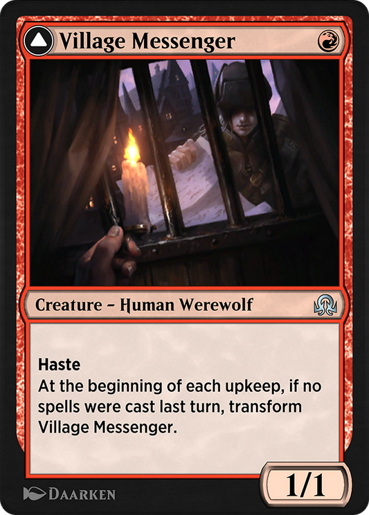 Village Messenger // Moonrise Intruder (SIR-184) - Shadows over Innistrad Remastered