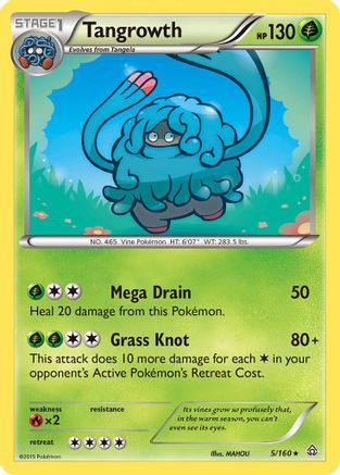 Tangrowth  - Reverse Holofoil XY  Primal Clash - Rare