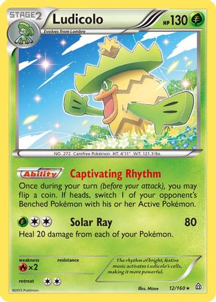Ludicolo  - Holofoil XY  Primal Clash - Holo Rare