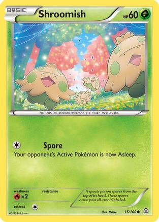 Shroomish 015  XY  Primal Clash - Common
