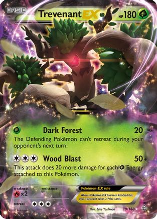 Trevenant EX 019  - Holofoil XY  Primal Clash - Ultra Rare
