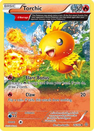 Torchic (Omega) 026  XY  Primal Clash - Uncommon