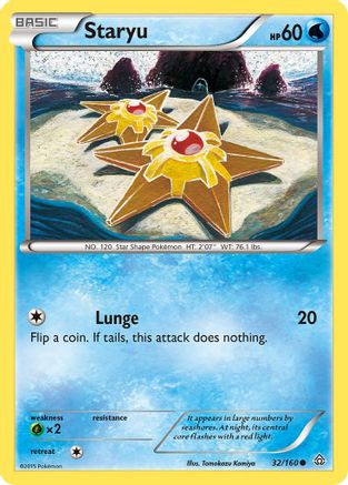 Staryu 032  - Reverse Holofoil XY  Primal Clash - Common