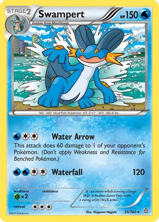 Swampert 035  XY  Primal Clash - Rare