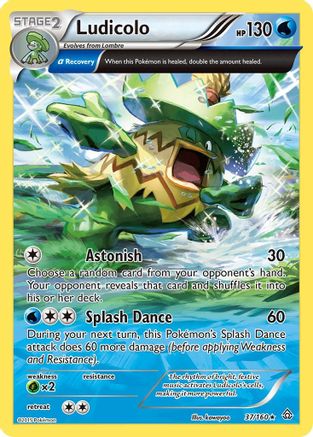 Ludicolo (Alpha) 037  - Reverse Holofoil XY  Primal Clash - Rare