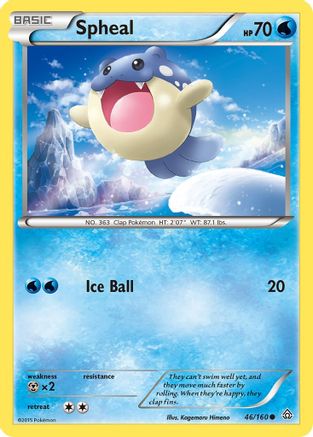 Spheal (46) 046  - Reverse Holofoil XY  Primal Clash - Common